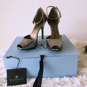 LANVIN Peep Toe sandal with ankle strap SIZE 7.5 US